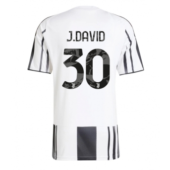 Billige Fotballdrakt Juventus Jonathan David #30 Replika Hjemmedrakt 2025-26 Kortermet